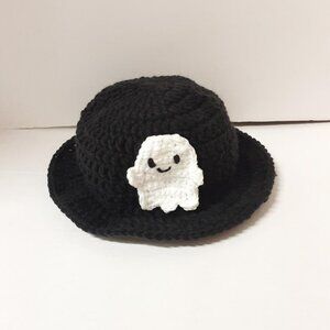 Kids Crochet Ghost Bucket  Hats New